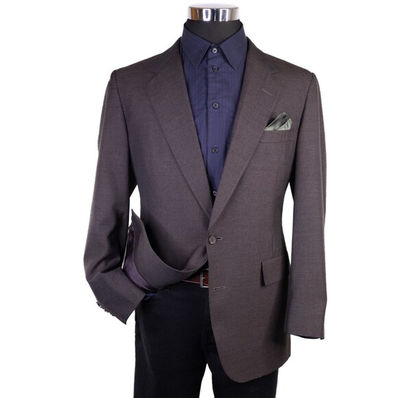 Hart Schaffner Marx Mens Sport Coat Silverwoods Jacket Brown Solid Size 42R - Picture 2 of 14